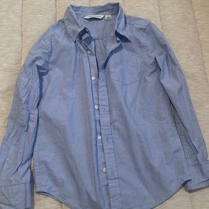 Janie and Jack light blue long sleeve shirt
